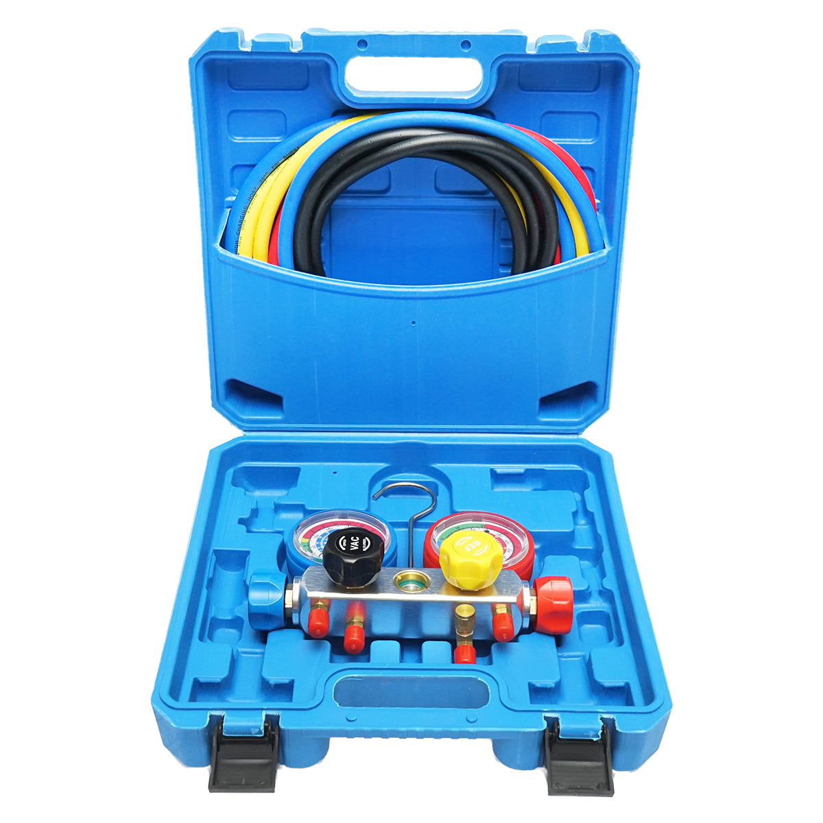 Air conditioning installation verification kit for cars R22, R32, R134a, R410a